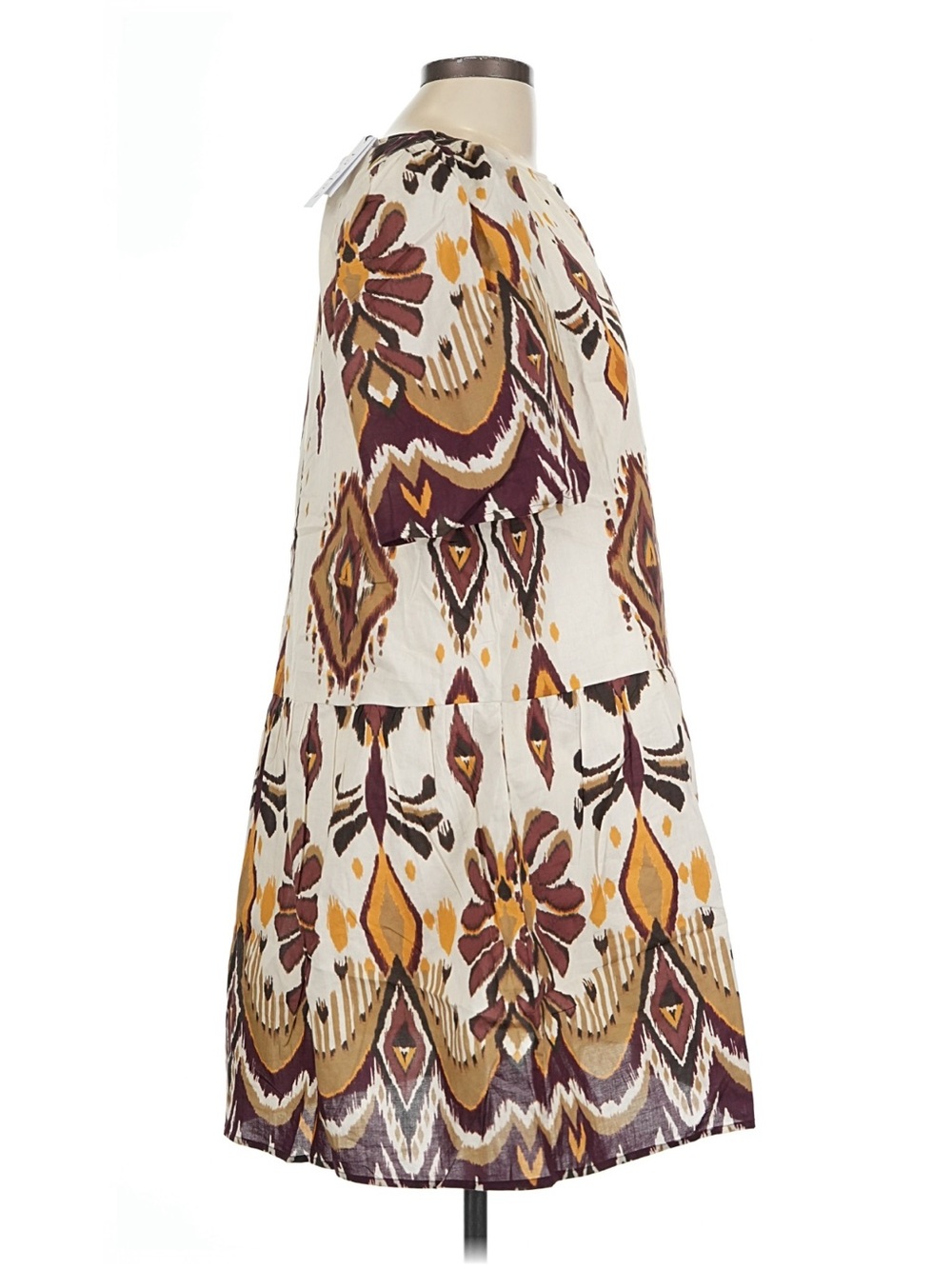 NWT Anthropologie Velvet by Graham & Spencer Boho Printed Short Sleeve Dress - Picture 7 of 8